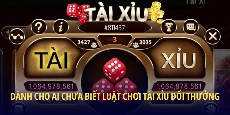 Dành cho ai chưa biết luật chơi tài xỉu đổi thưởng